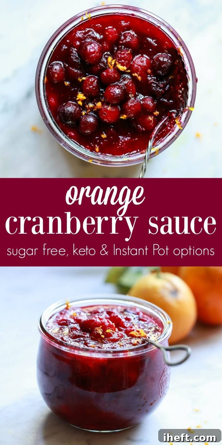 Pin this Cranberry Orange Sauce Recipe to save for later! Perfect for holidays and everyday meals.