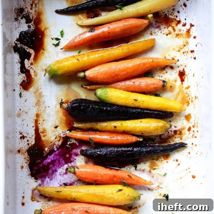 rainbow glazed carrots