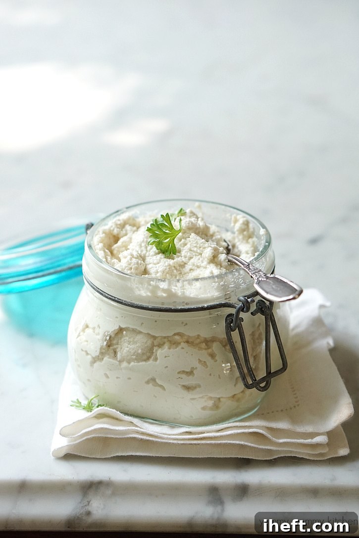 This easy vegan ricotta is made with almonds and perfect in lasagna.