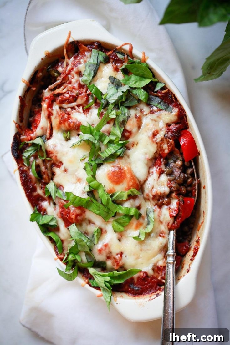 Italian lentil casserole