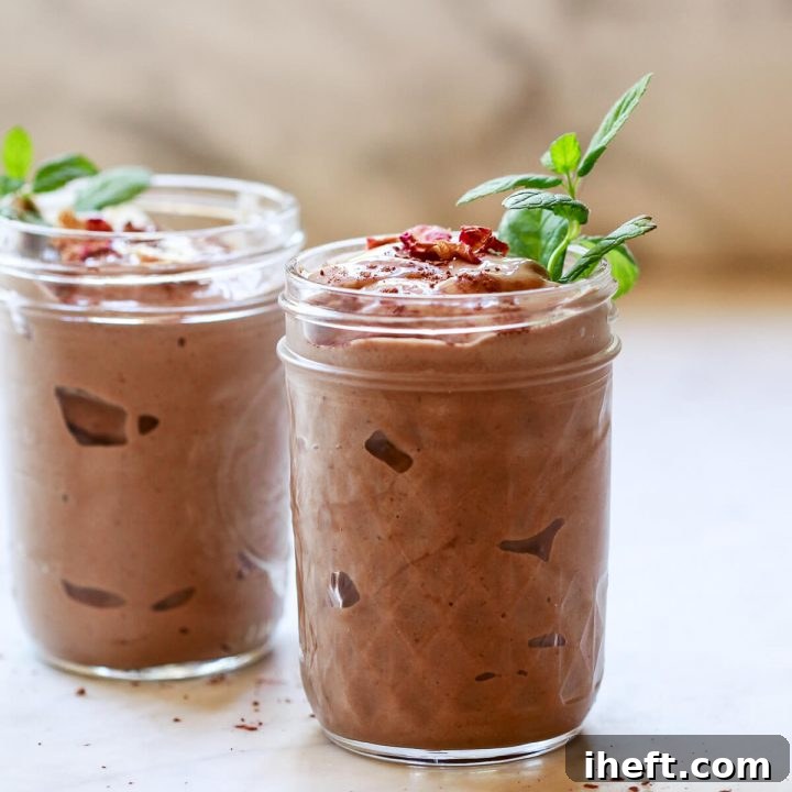 Chocolate Avocado Banana Smoothie