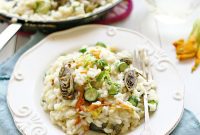 Garden Fresh Zucchini Blossom and Artichoke Risotto