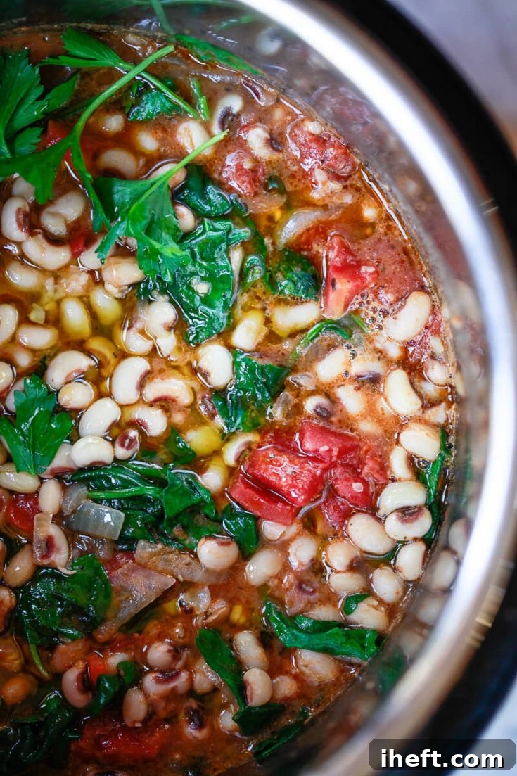 Black Eyed Peas with Greens