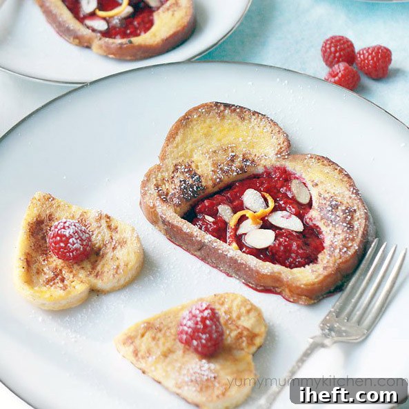 Delicious French Toast with Stewed Berries