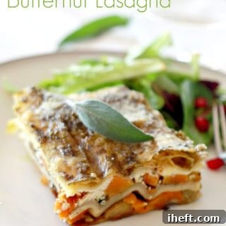 Brussels Sprout and Butternut Squash Vegetarian Lasagna - Featured Image