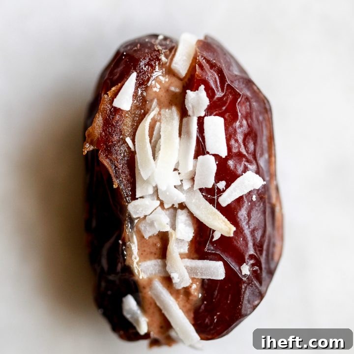 Medjool Dates Stuffed with Almond Butter