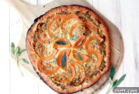 Golden Butternut Squash Pizza with Aromatic Sage Pesto