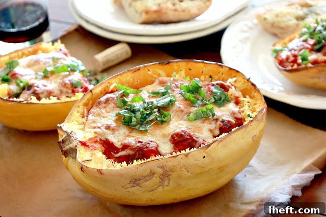 This easy baked spaghetti squash is so delicious and easy to make vegetarian or vegan!