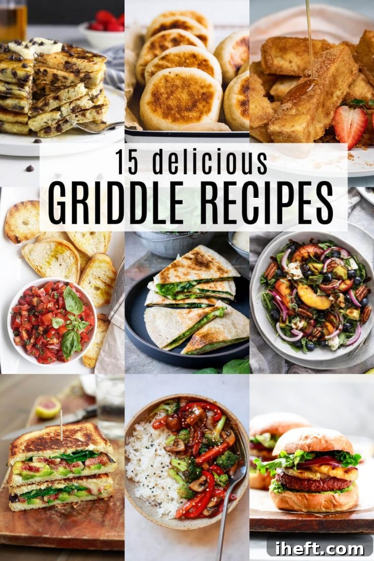 A promotional image for the stir fry recipe, suitable for Pinterest, highlighting it as a healthy Blackstone griddle option.