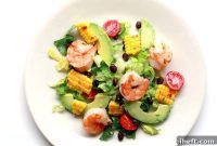 Zesty Fiesta Grilled Shrimp and Corn Salad
