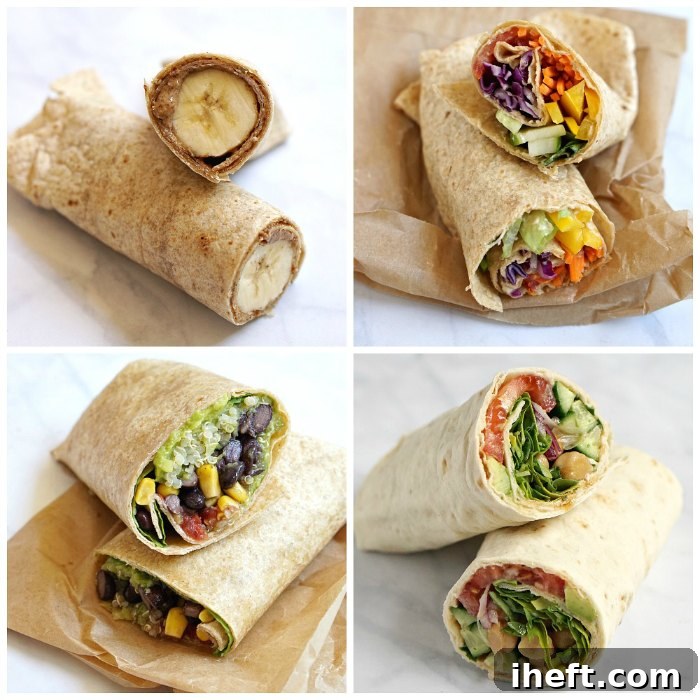Close-up of a delicious and healthy wrap, ready for a nutritious lunch.