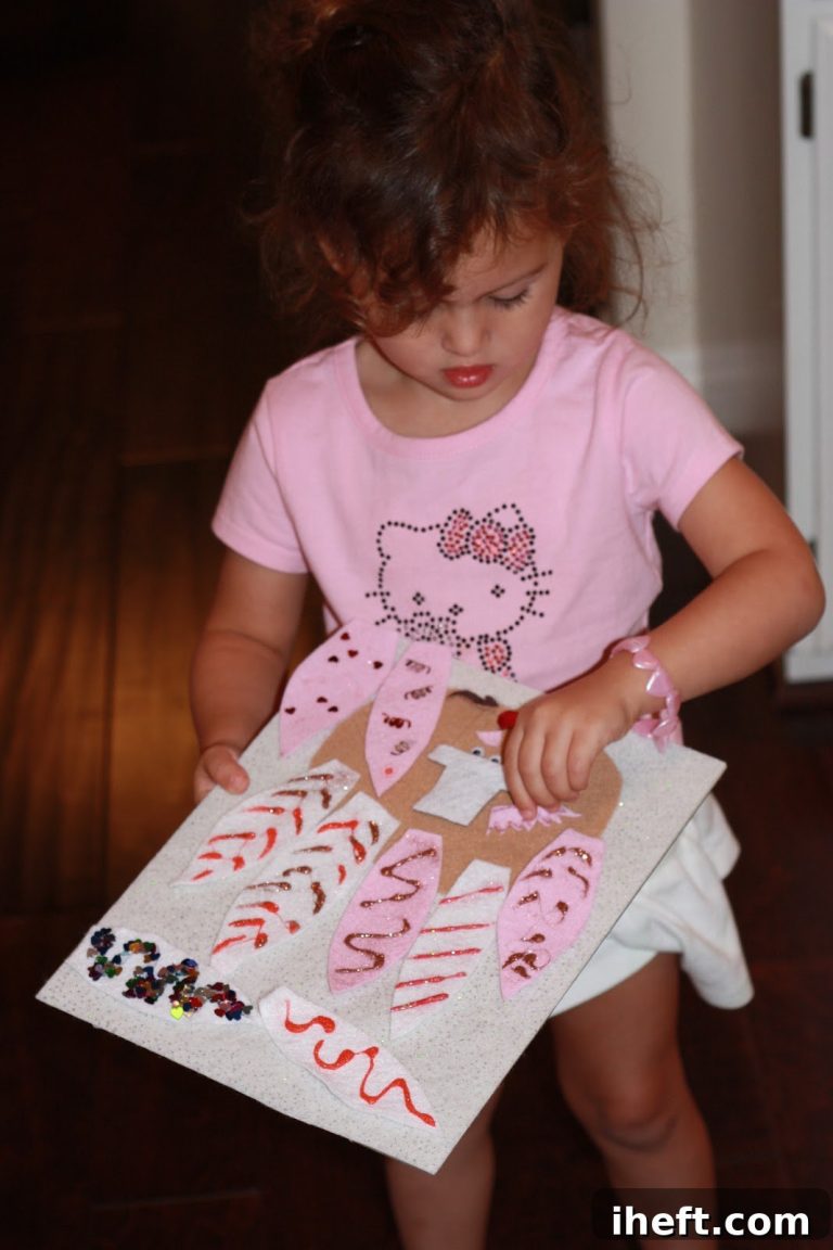 Preschool Thanksgiving Fun with Felt Turkeys