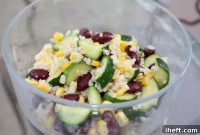 Vibrant Summer Brown Rice and Bean Salad