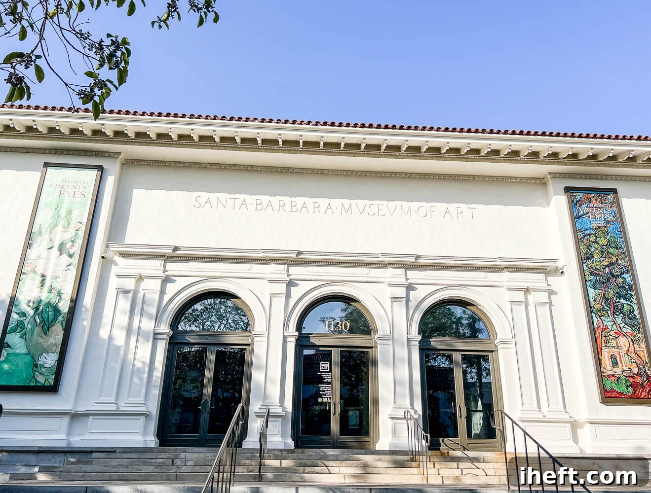 The front of the Santa Barbara Art Museum. 