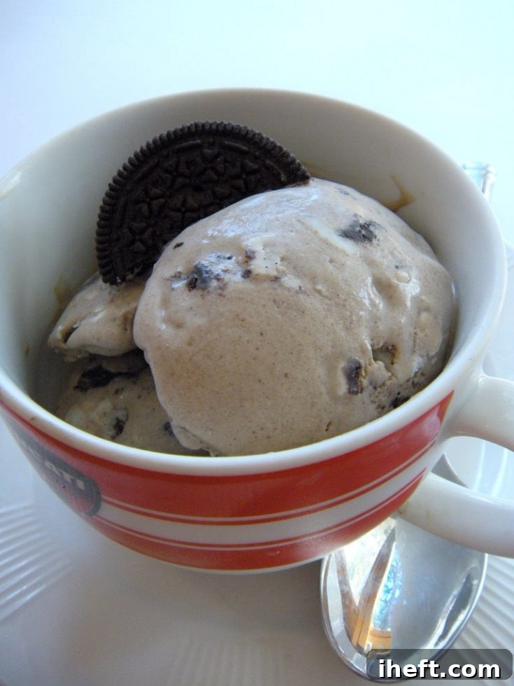 Pin this Coffee Oreo Ice Cream recipe on Pinterest.