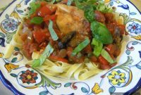 Rustic Chicken Cacciatore with Hand-Rolled Fettuccini