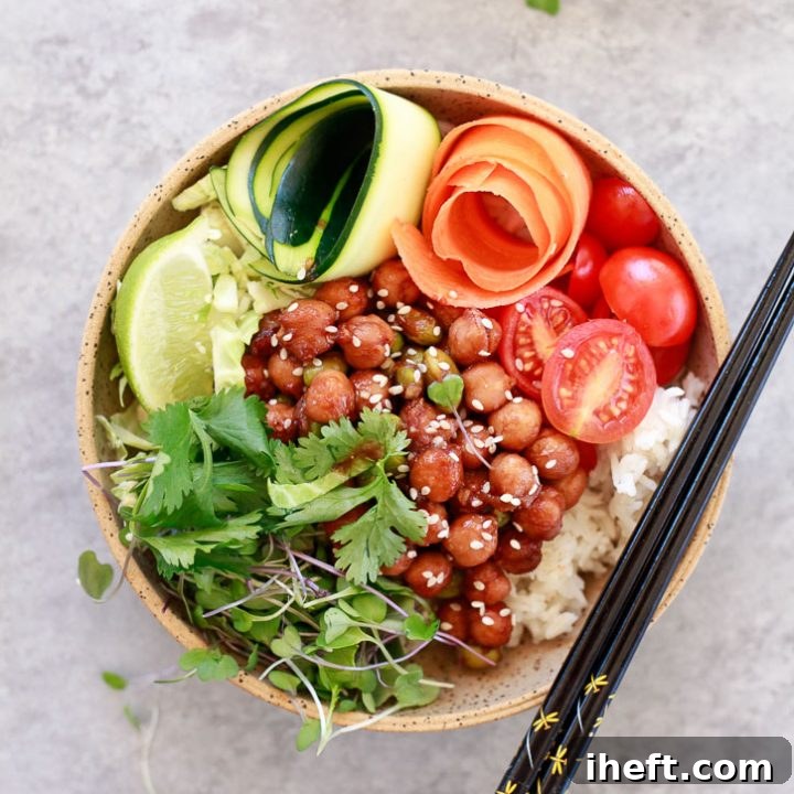Korean BBQ Chickpea Bento Bowls