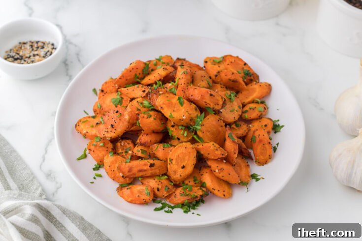 Air Fryer Carrots recipe card