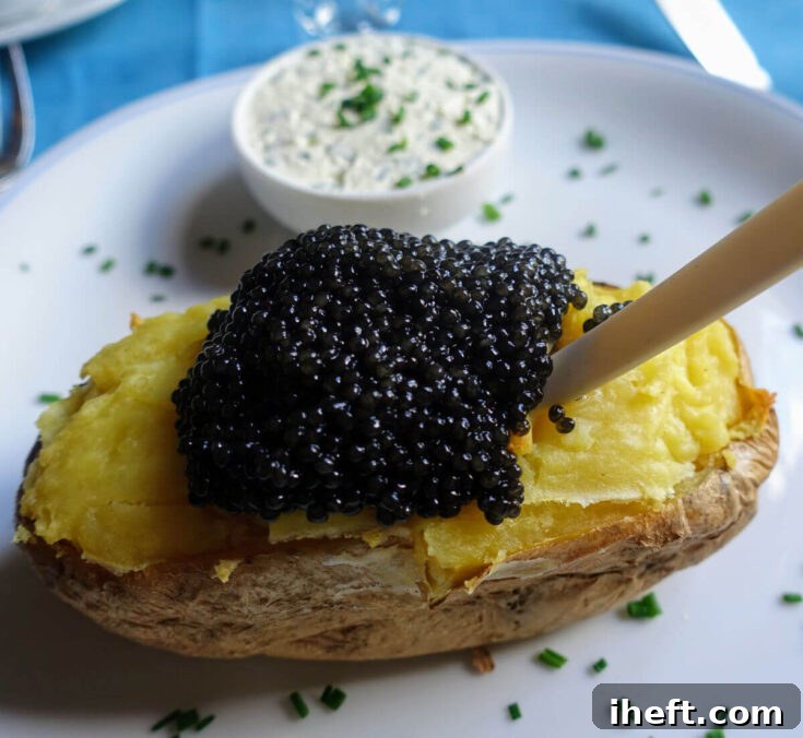 Baked Potato with Caviar
