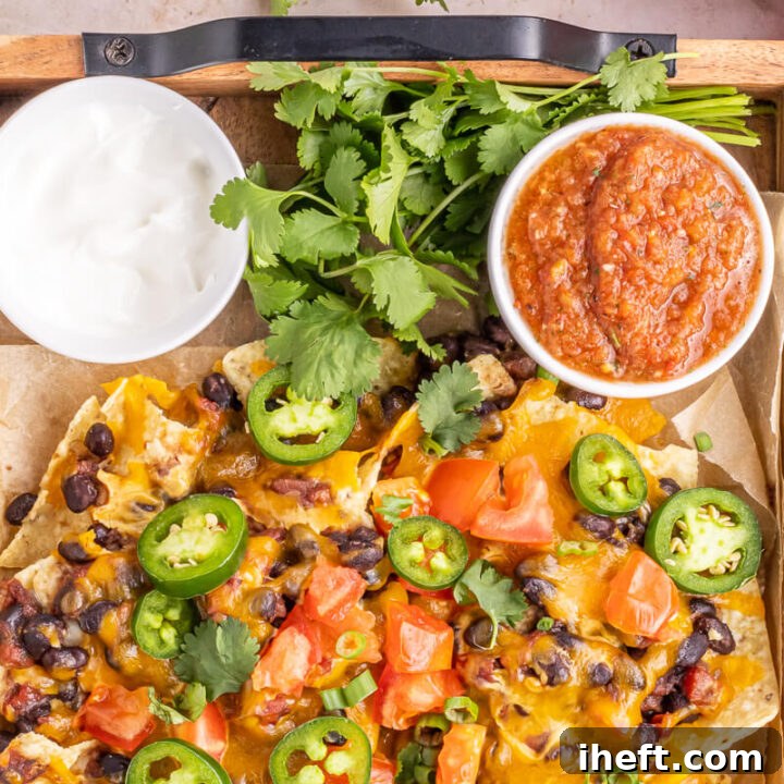 Black Bean Sheet Pan Nachos 