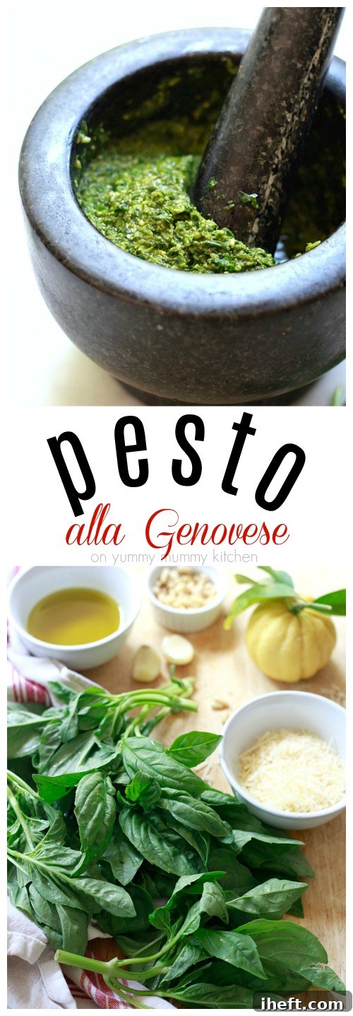 How to make pesto with fresh basil - a traditional Italian recipe and variations to make your pesto vegan, oil-free, with walnuts, and more!