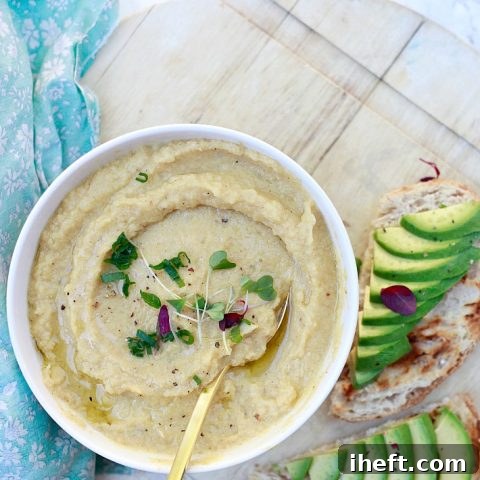 Easy Vegan Roasted Cauliflower and White Bean Soup