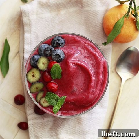 Fresh Cranberry Smoothie