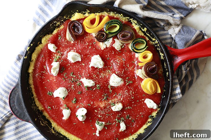 baked ratatouille with polenta