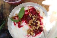 Roasted Plum Compote with Cinnamon and Vanilla