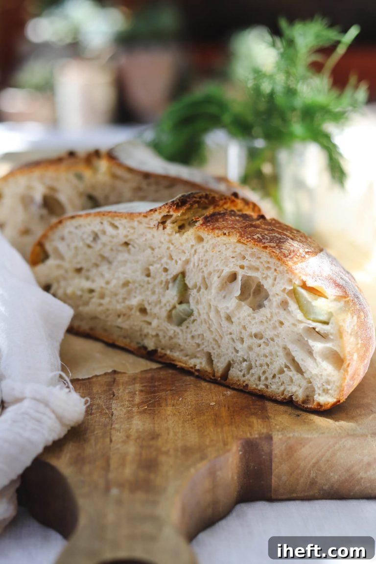 Tangy Dill Pickle Sourdough Loaf Recipe